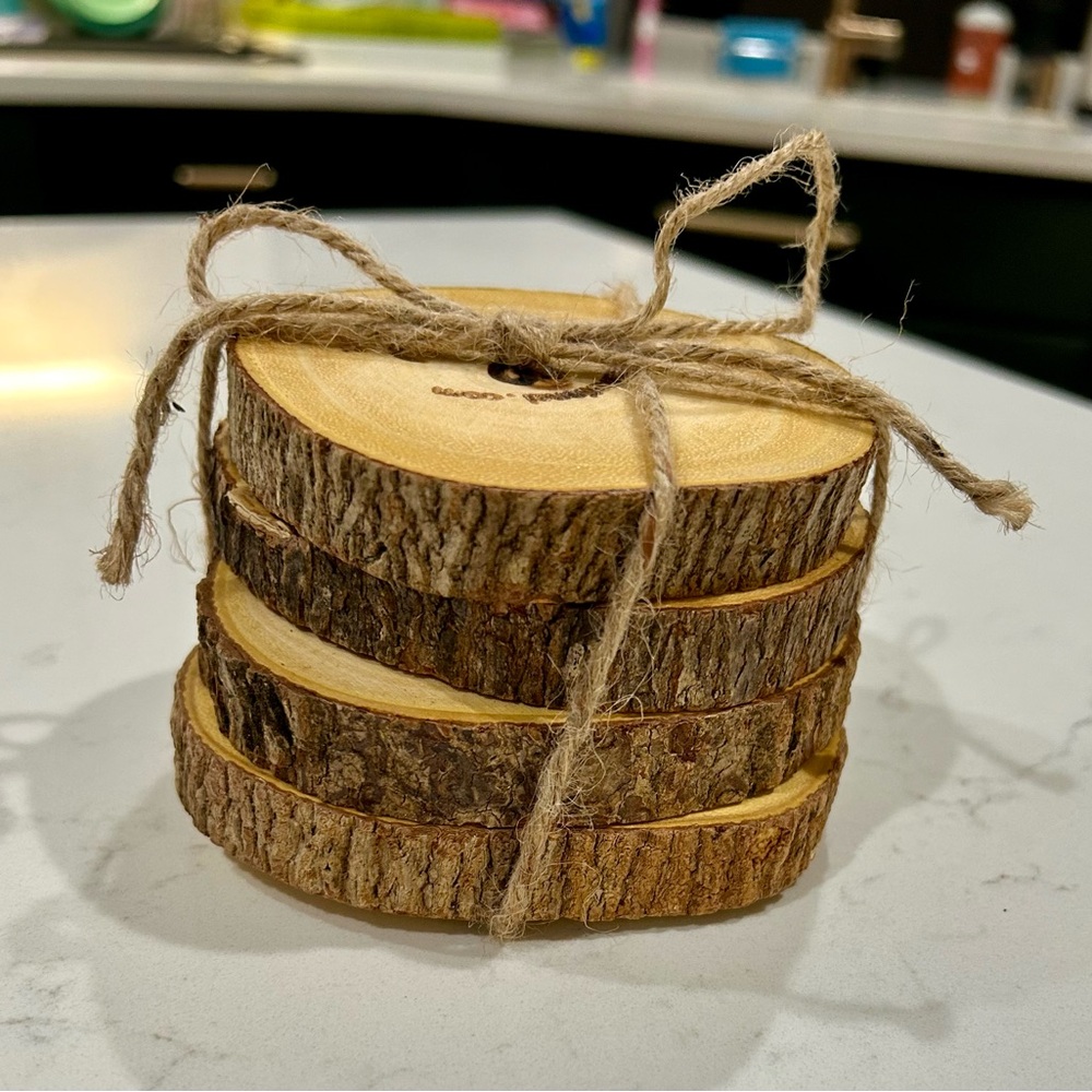 Lipper Intl. Acacia Wood Coaster Set